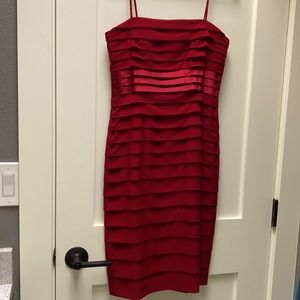 Red Pleated Anne Klein Dress NWT